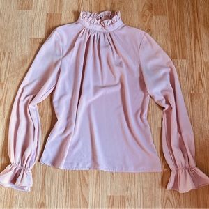 SHEIN Long Sleeve Ruffle Blouse - sizeM